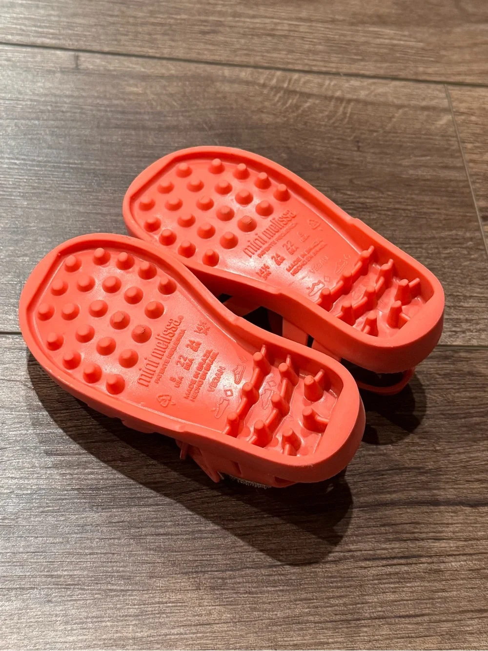 MINI MELISSA + PLAY DOH Matte Red Sandals